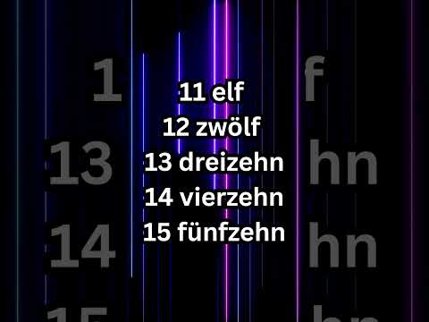 German numbers song artwork